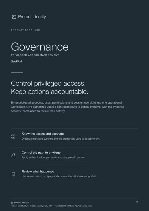 Governance brochure cover